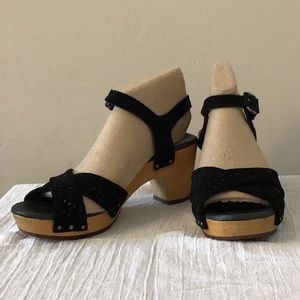 UGG wood platform sandal